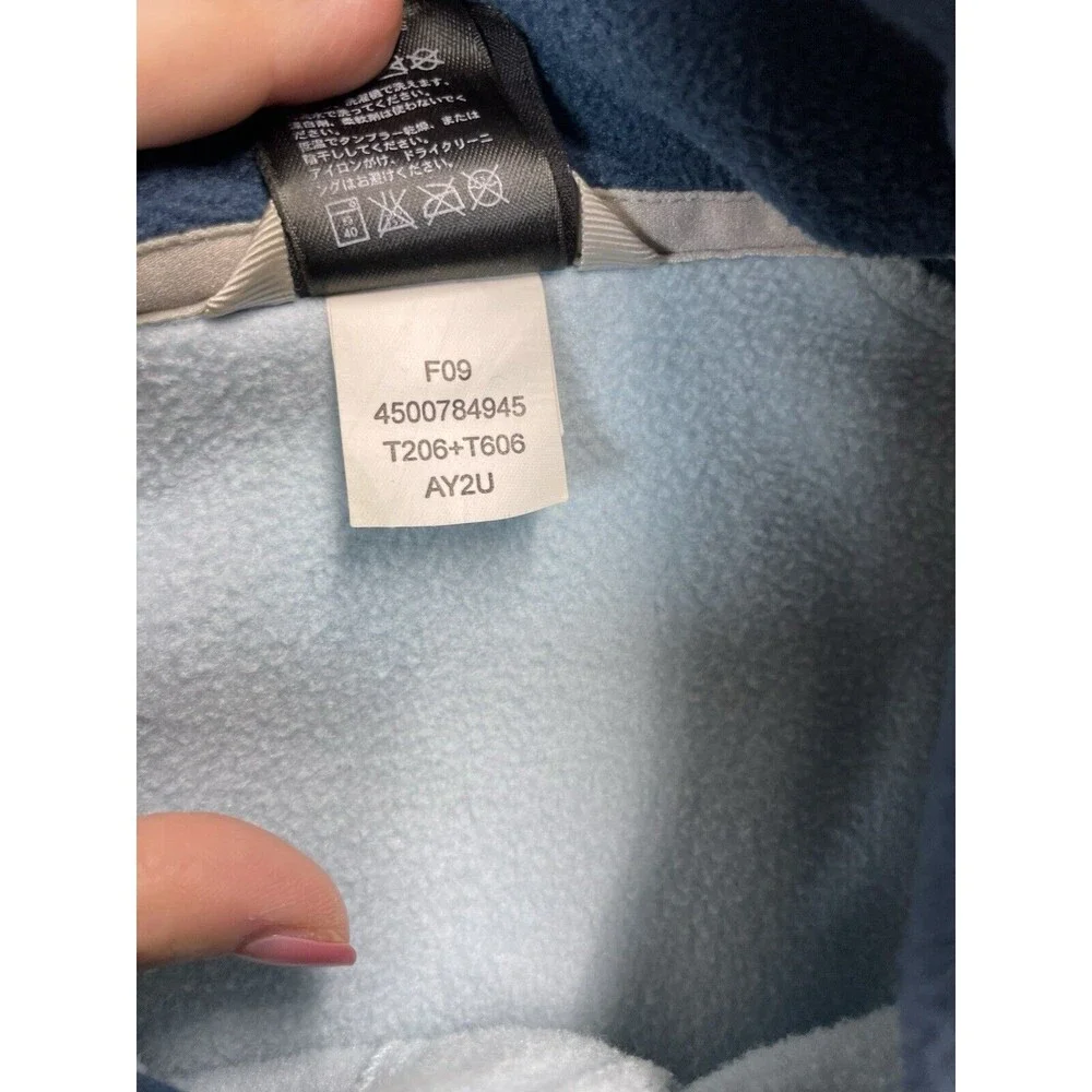 The North Face Jacket Women’s L Large Two Tone Blue Fleece Khumbu Full Zip - Picture 5 of 9